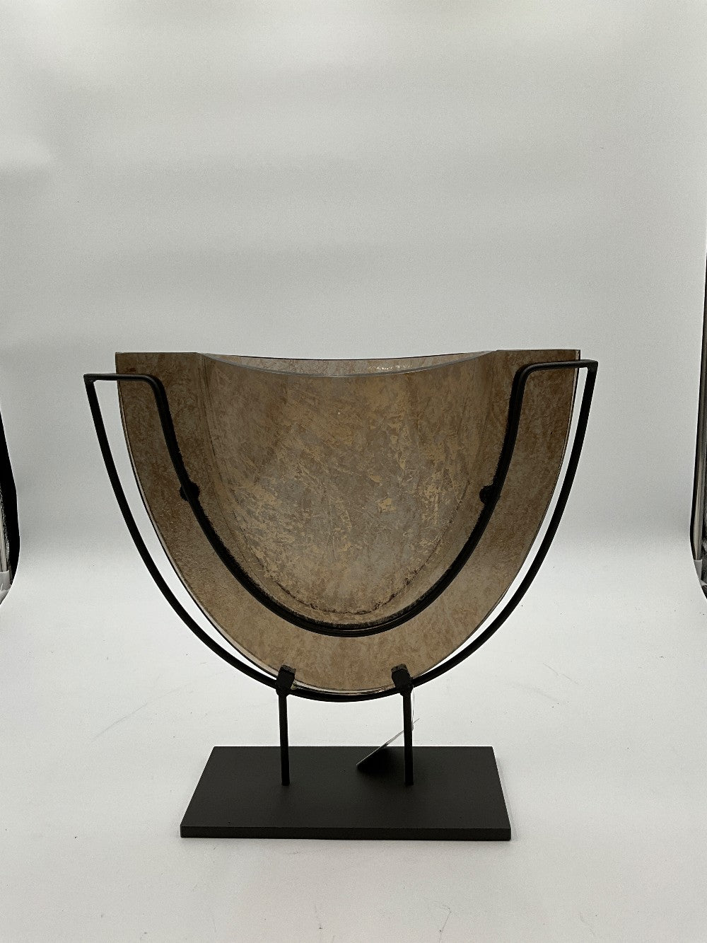 Glass Vase on Metal Stand